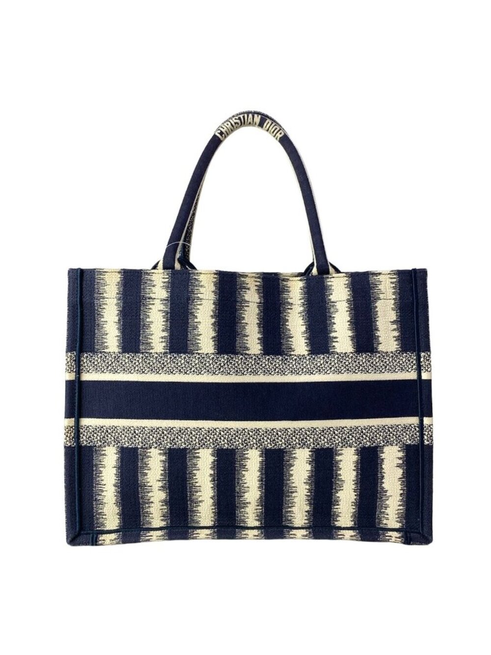★SOLD★ Dior Tote Book Vintage Small Navy White - Picture 3 of 15